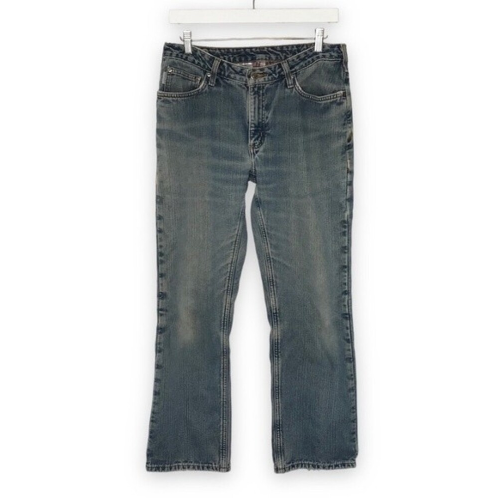 Vintage Carhartt Plaid Lined Relaxed Fit 5 Pocket Denim Jeans Women Size 8 X 30